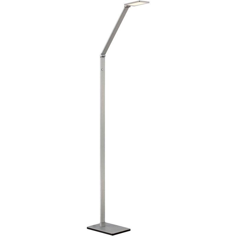 Bentley LED Task Floor Lamp 61" Tall Adjustable Silver Aluminum