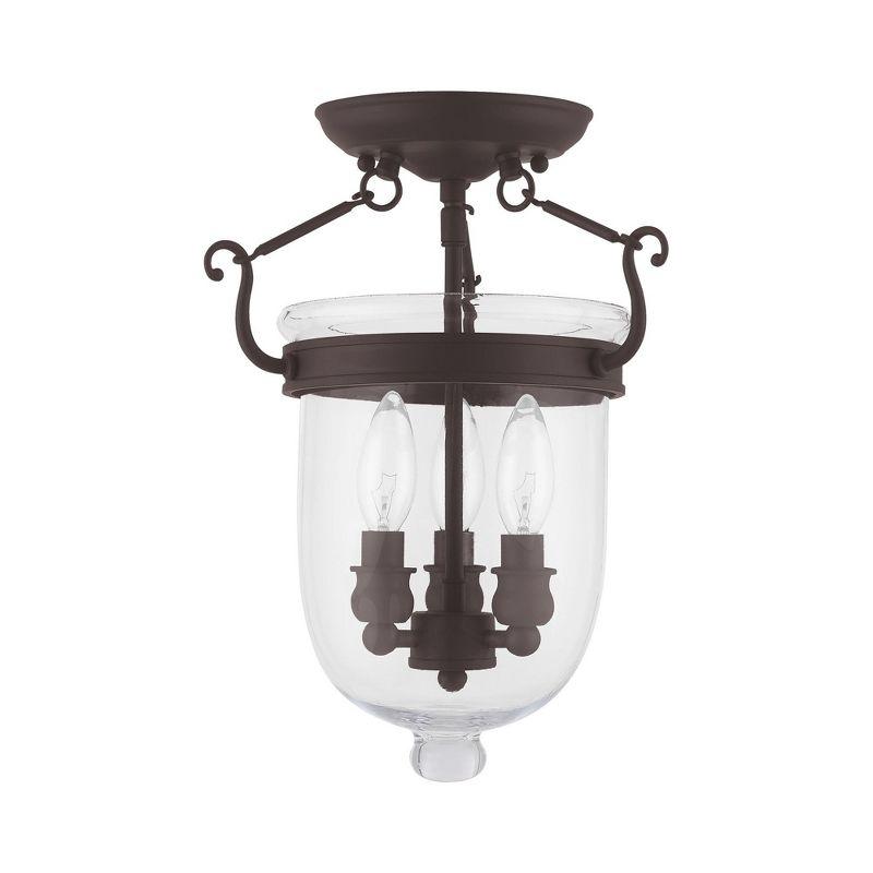 Livex Lighting Jefferson 3 - Light Flush Mount in  Bronze