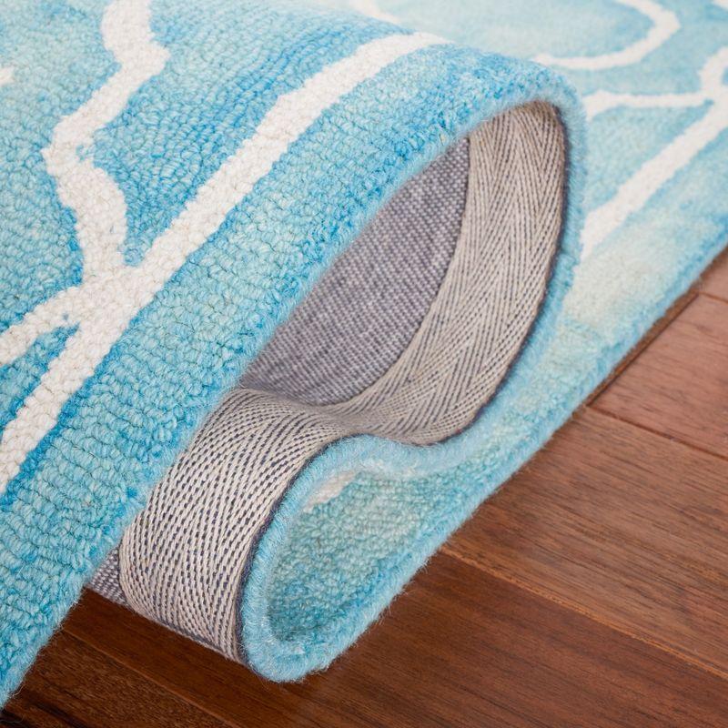Dip Dye DDY539 Hand Tufted Indoor Accent Rug - Turquoise/Ivory - 2'6"x4' - Safavieh