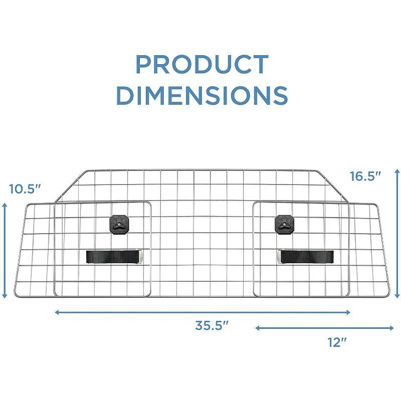 Adjustable Steel Wire Dog Barrier for Cars and SUVs