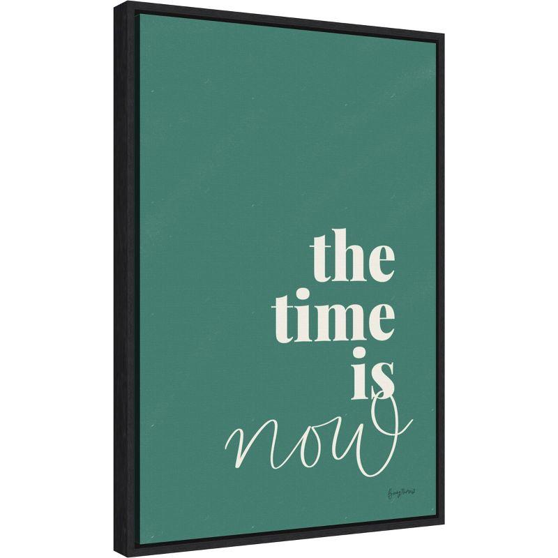 27" x 19" Green and White Motivational Canvas Quote Art