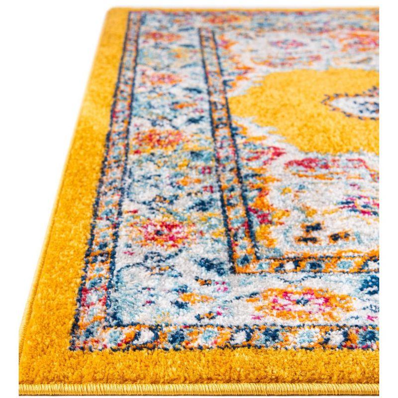 Unique Loom 2' 7 x 12' 0 Runner Yellow Parker Merakli Area Rug