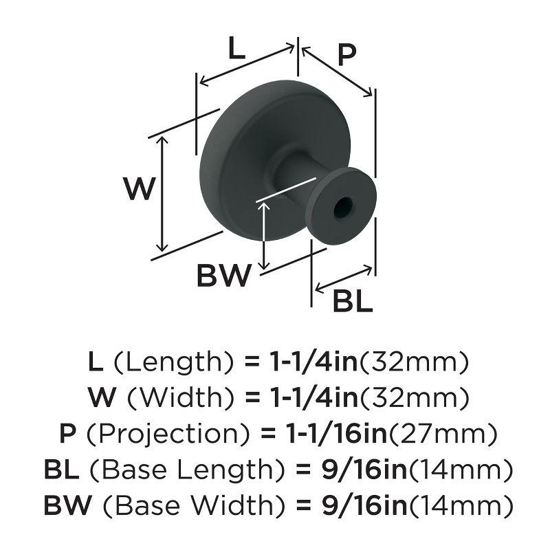 Gibson 1 1/4" Diameter Mushroom Knob