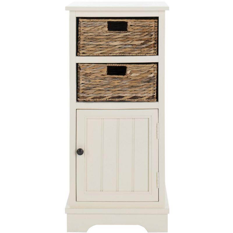 Connery Cabinet - AMH5742 - Vintage White - Safavieh Couture
