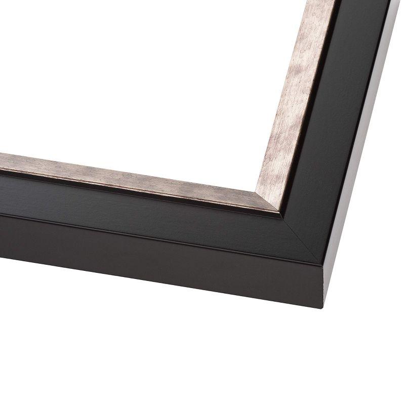 PosterPalooza | 17x20 Simple Silver Picture Frame - UV Acrylic, Foam Board Backing, Hanging Hardware
