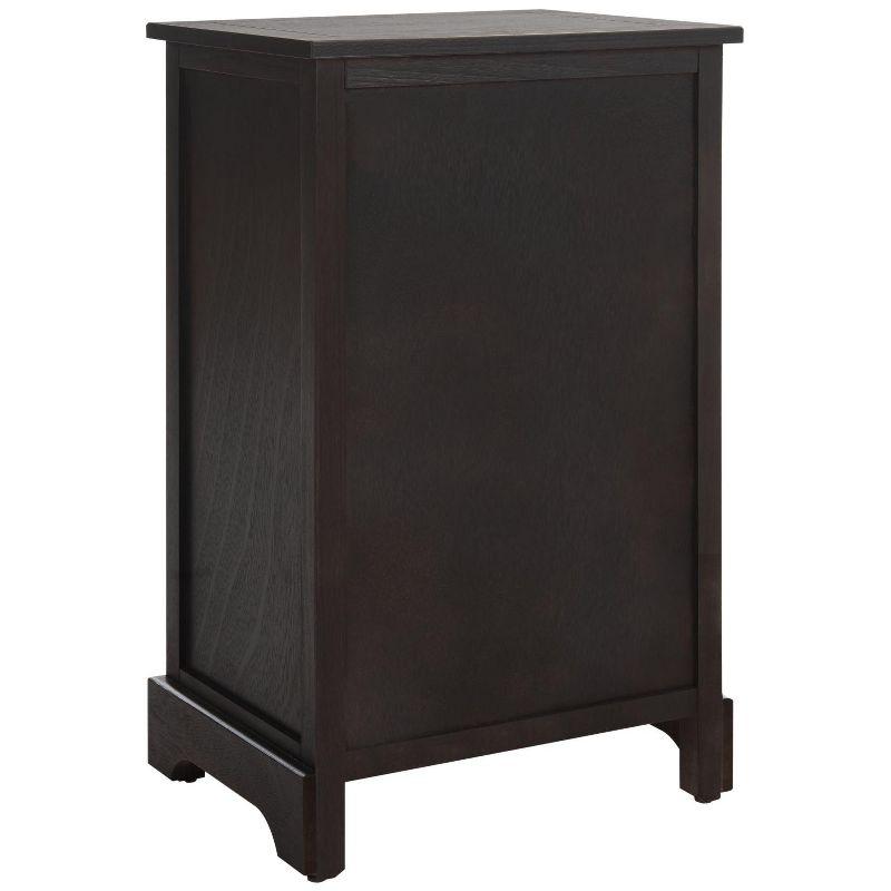 Carrie Side Storage Side Table - AMH5700F - Brown - Safavieh Couture