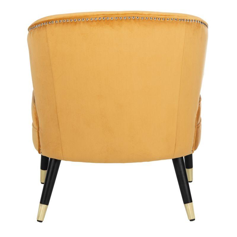 Stazia Wingback Accent Chair - ACH4502 - Marigold/Black - Safavieh
