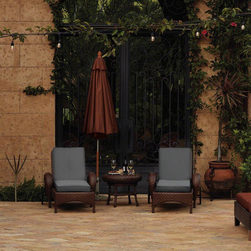 Classic Accessories 25"x22" Montlake Water Resistant Patio Lounge Back Cushion: FadeSafe, Zippered