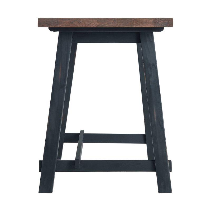 48" Adam Solid Wood Desk Rustic Natural - Alaterre Furniture: Stained Finish, No Storage, Home Office