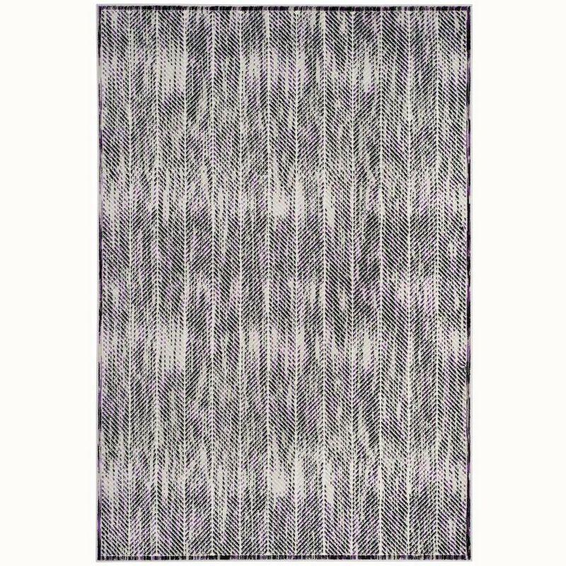 Skyler SKY194 Power Loomed Indoor Area Rug - Grey/Purple - 5'1"x7'6" - Safavieh