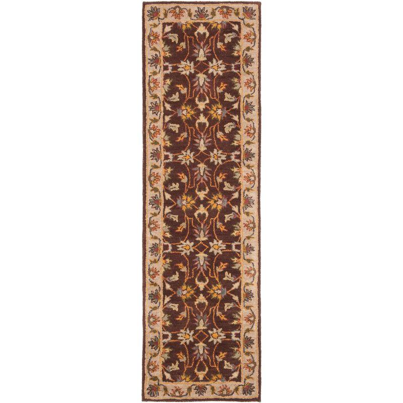Heritage HG912 Hand Tufted Runner Rug - Brown/Ivory - 2'3"x8' - Safavieh.