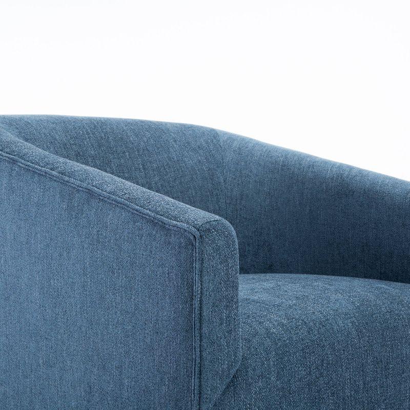 Donovan Upholstered Swivel Barrel Chair