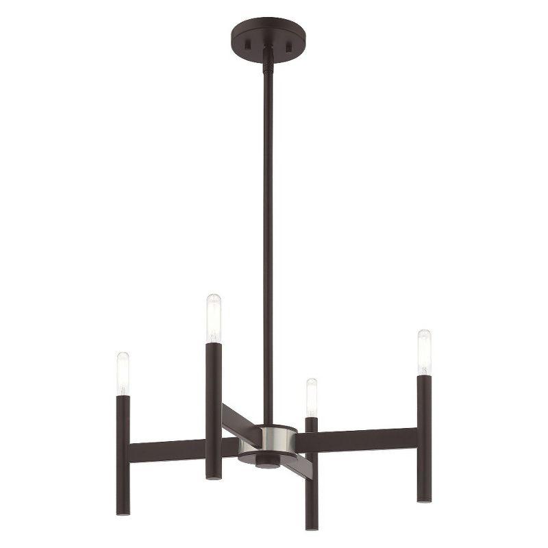 Livex Lighting Copenhagen 4 - Light Chandelier in  Bronze