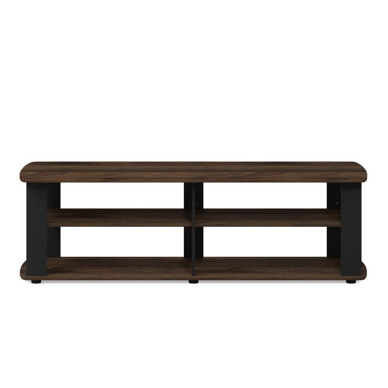 Columbia Walnut and Black 3-Tier TV Stand for 45" TVs