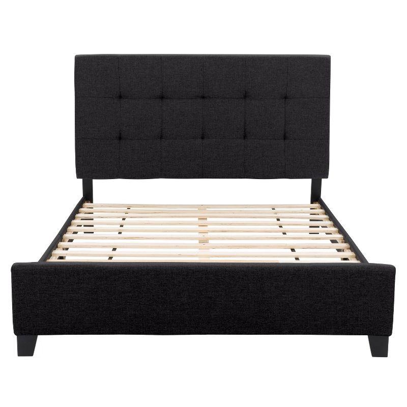 Ellery Fabric Tufted Bed - CorLiving