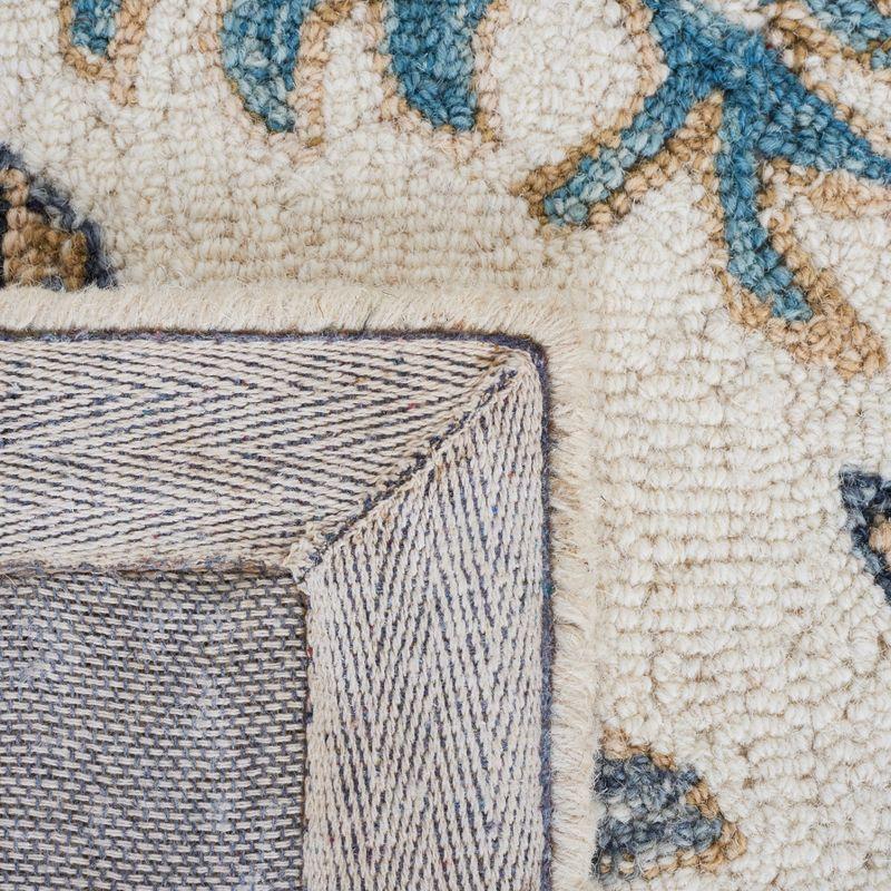 Metro MET352 Hand Tufted Indoor Area Rug - Ivory/Blue - 5'x8' - Safavieh