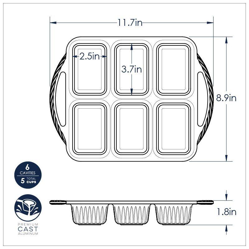 Nordic Ware ProCast Mini Non-Stick Aluminum Loaf Pan