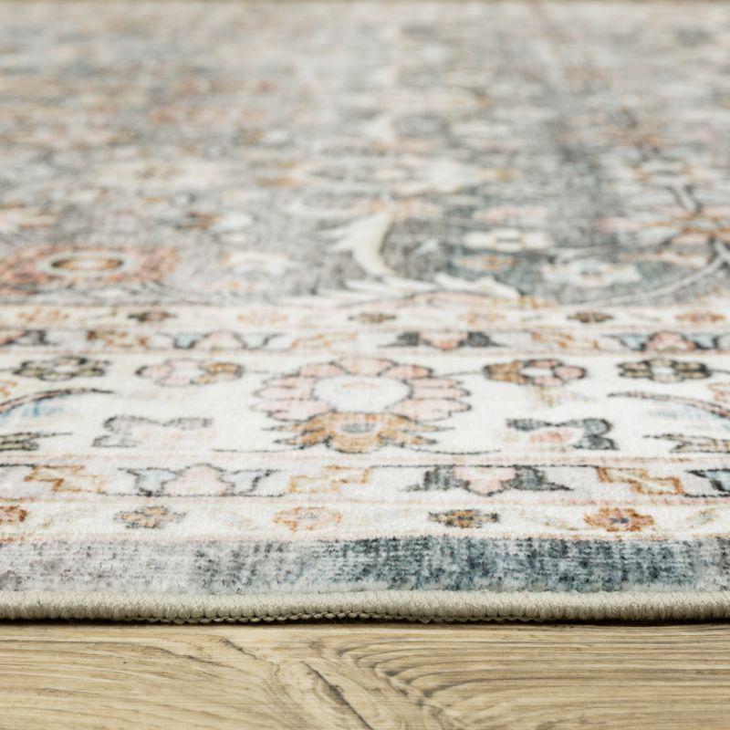 Oriental Weavers Sumter SUM07 Grey/ Ivory Indoor Area Rug - 3'6" x 5'6"