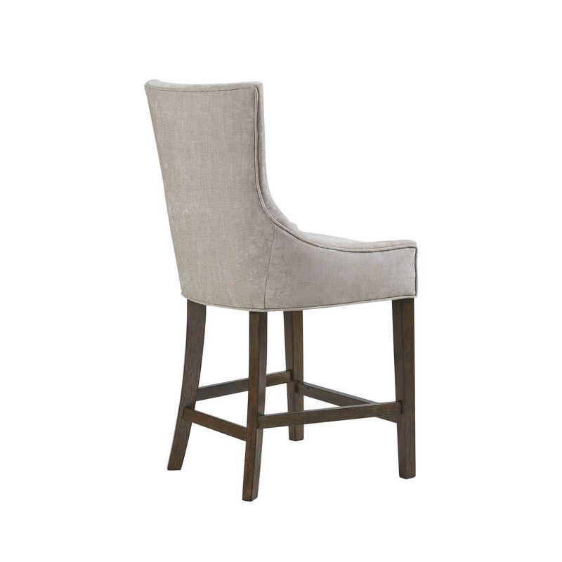 25.5" Ultra Upholstered Counter Height Barstool Cream - Madison Park