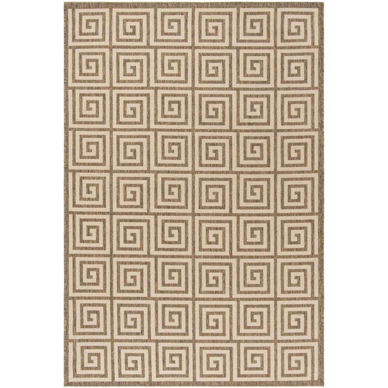 Linden LND129 Power Loomed Area Rug - Cream/Beige - 5'3"x7'6" - Safavieh