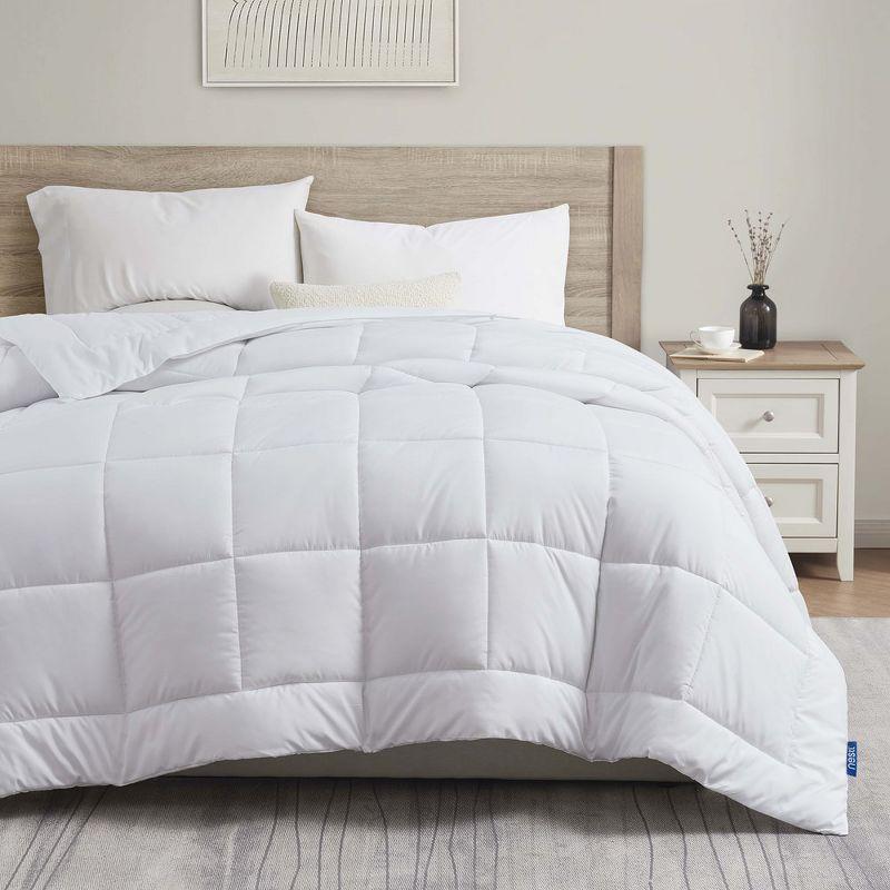 White Twin Microfiber All Season Duvet Insert