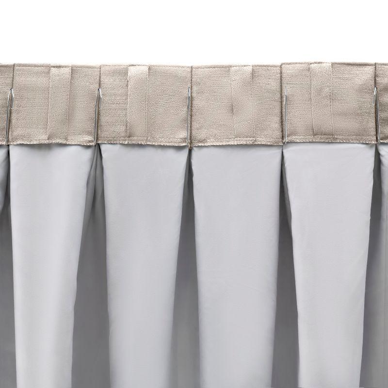 Grasscloth 2/Way Pinch Pleated w/Back Tabs Patio Panel