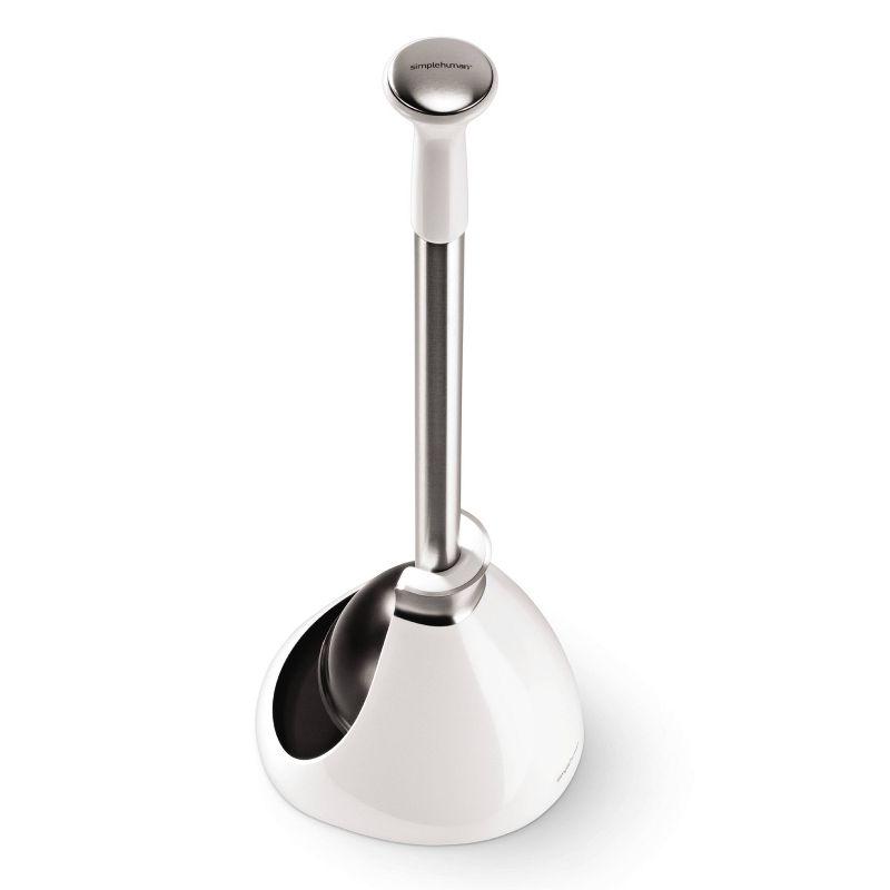 Simplehuman Toilet Plunger and Caddy Stainless Steel