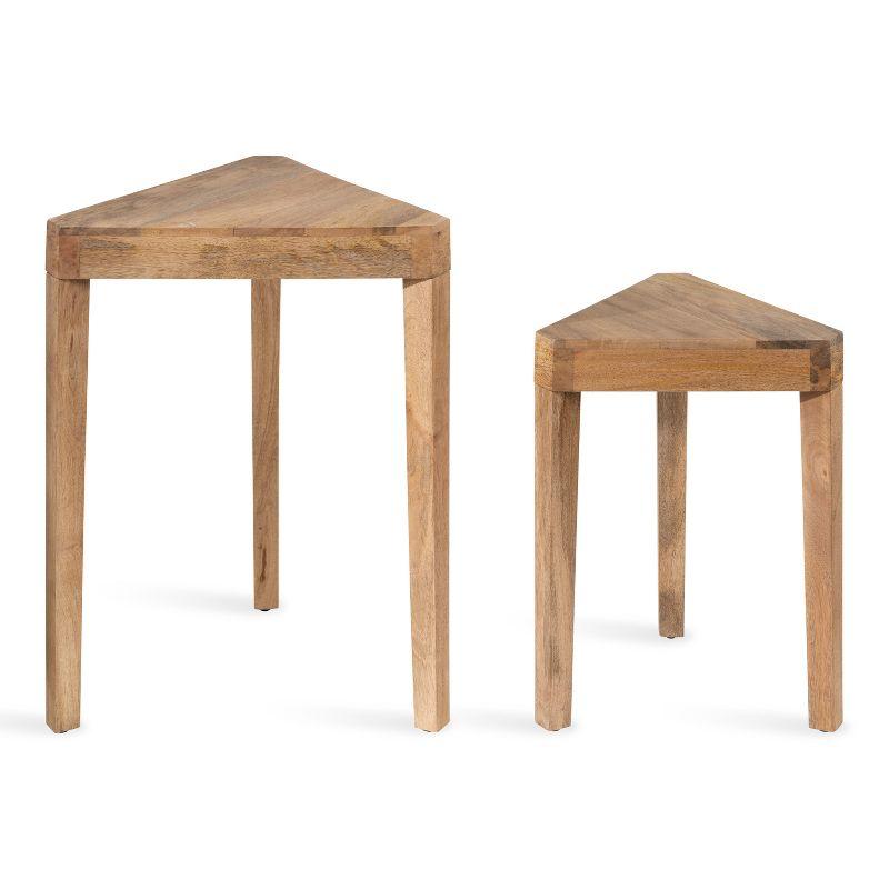 Kate and Laurel - Talcott Wood Nesting Table Set