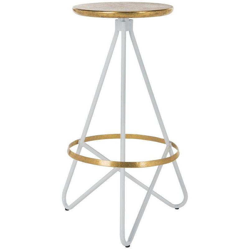 Galexia Bar Stool - BST3200 - Gold/White - Safavieh