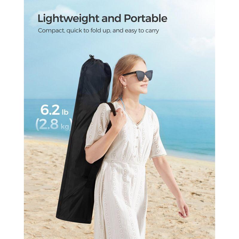 2-Pack Heavy-Duty Portable Beach Chairs for Adults, 330lb Capacity, Lightweight & Sturdy with High Backrest & Cup Holder, Green