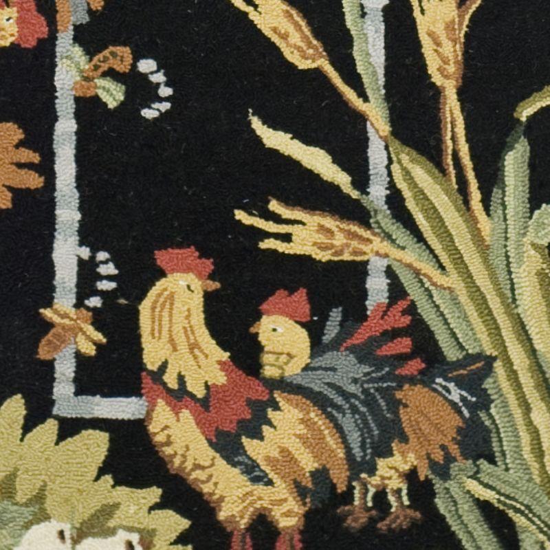 Chelsea HK56 Handmade Runner Rug - 2'6"x10' - Black - Safavieh