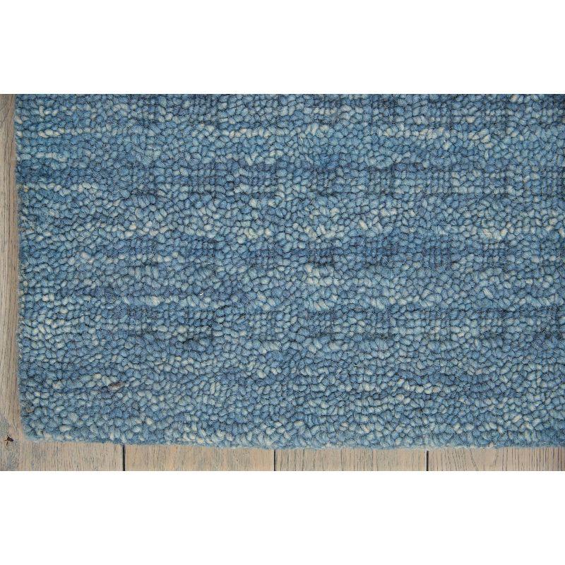 Nourison Perris Textured Indoor Area Rug Denim 5' x 7'6"