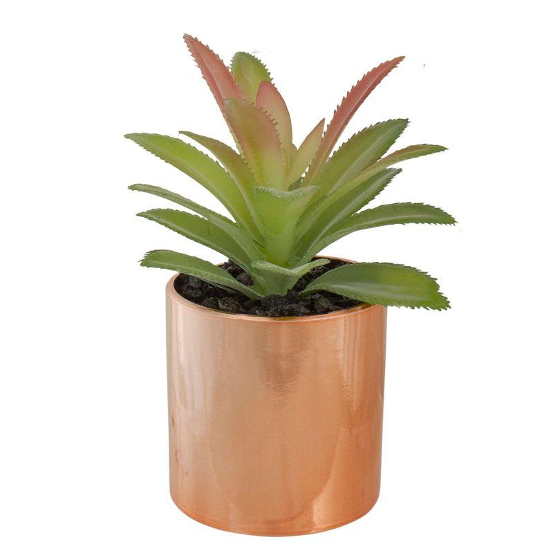 5'' Faux Aloe Plant in Stone Pot