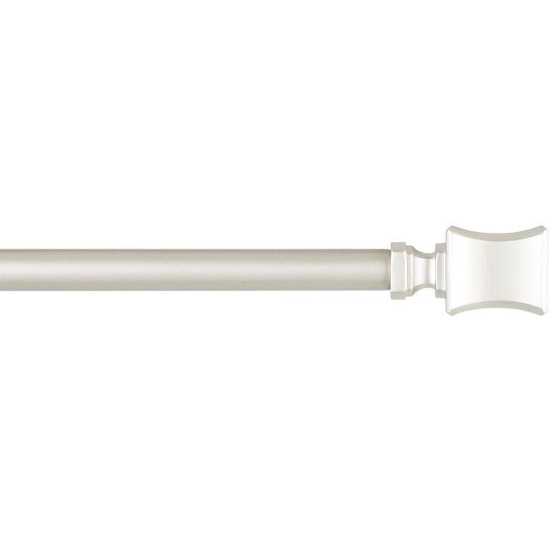 Amalgamated Textiles Exclusive Home Loran 1" Window Curtain Rod and Finial Set, Adjustable