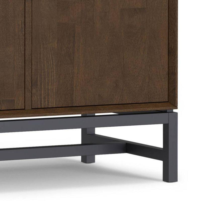 WyndenHall Devlin 4 Door Sideboard Buffet Walnut Brown