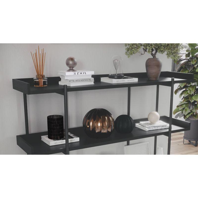 Martha Stewart Raines Martha Stewart Emmett 3 Shelf Storage Display Unit Bookcase with Metal Frame