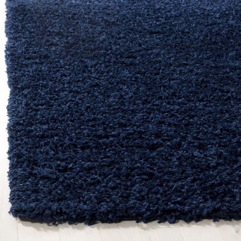 Athens Shag SGA119 Power Loomed Indoor Accent Rug - Navy - 4'x6' - Safavieh