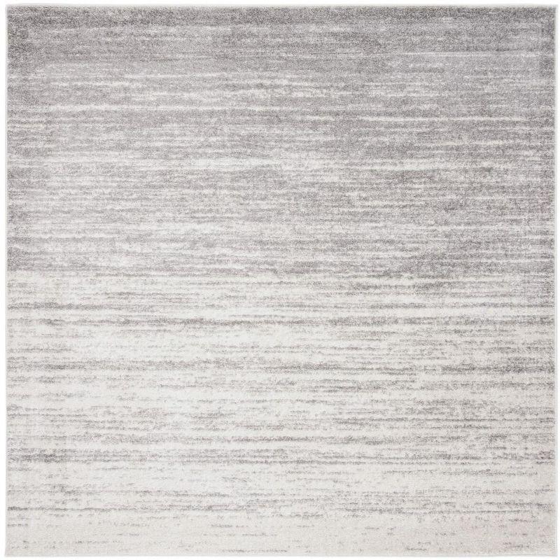 Adirondack ADR113 Machine Made Indoor Area Rug - Ivory/Silver - 7'x7' - Safavieh