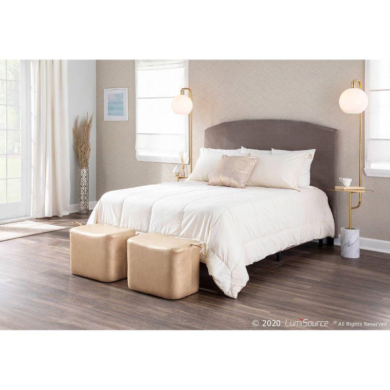 Symbol Contemporary/Glam Floor Lamp with Integrated Table & Marble Base - LumiSource: Tall, LED, UL Listed