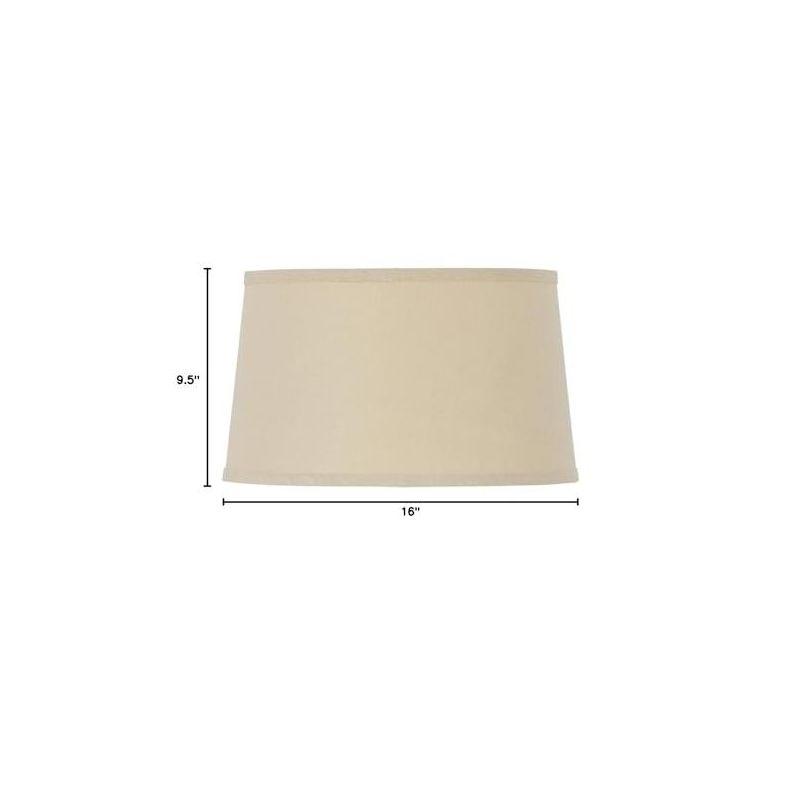 Cal Lighting Drum Hardback Linen Shade