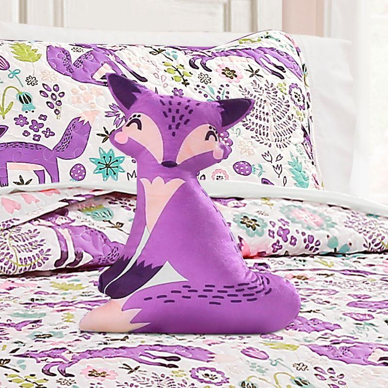 Lush Decor Microfiber Reversible Traditional 4 Piece Quilt Set