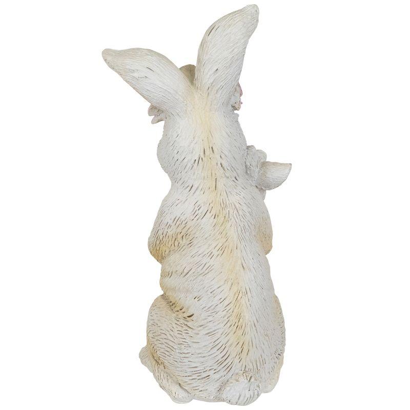 Northlight Mother and Baby Bunny Outdoor Garden Easter Statue - 9.25"