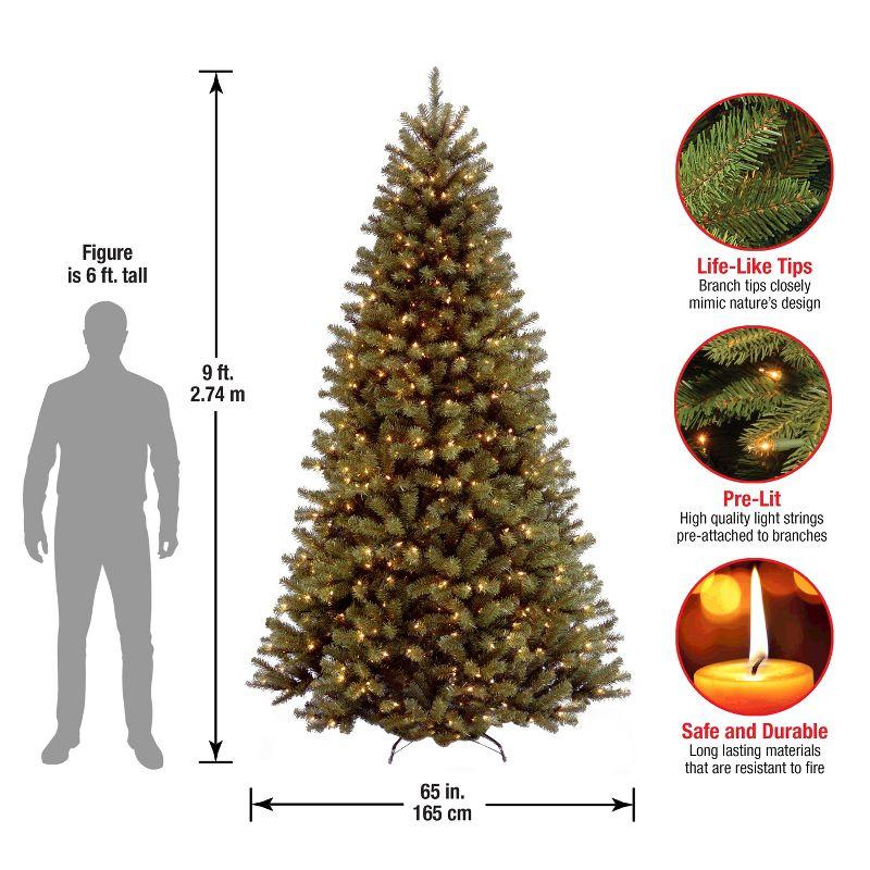 Prelit North Valley Spruce Artificial Christmas Tree Clear Lights - National Tree Company