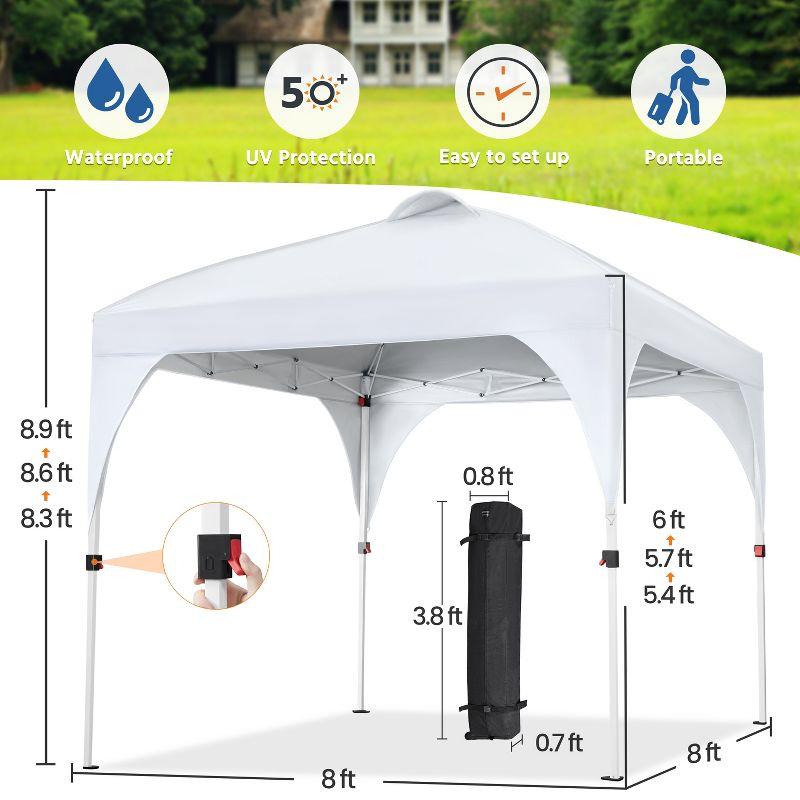 8 Ft. W x 8 Ft. D Steel Party Tent