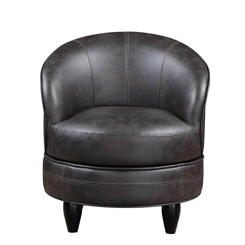 Sophia Faux Leather Accent Chair Gray - Steve Silver Co.