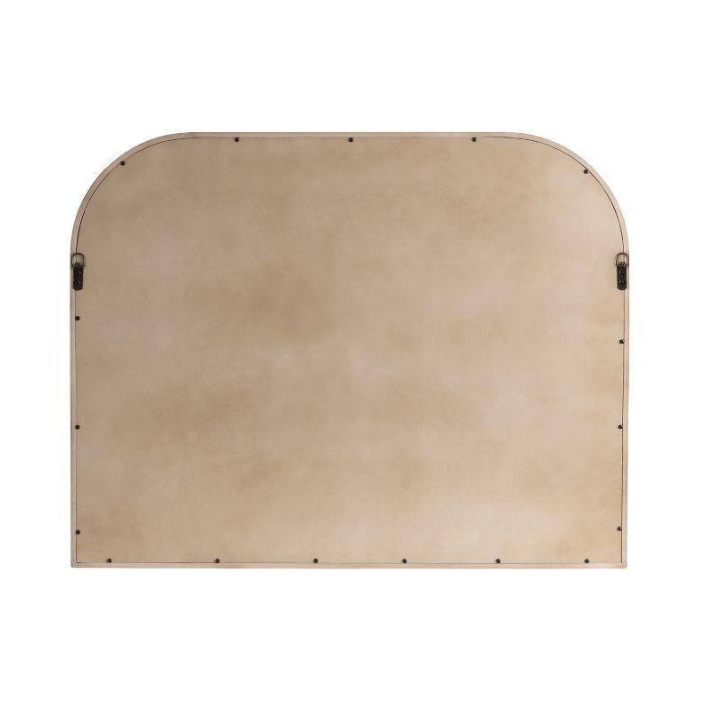 Kate & Laurel All Things Decor 36"x28" Occonor Modern Wooden Arched Mirror Natural: Transitional Style, No Assembly, Wall Mount