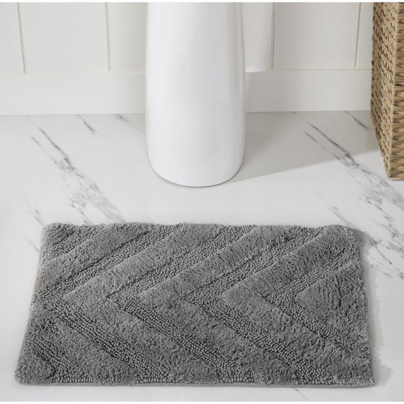 Better Trends Kus Corrigan 100% Cotton Machine Washable Anti-Skid Bathroom Rug