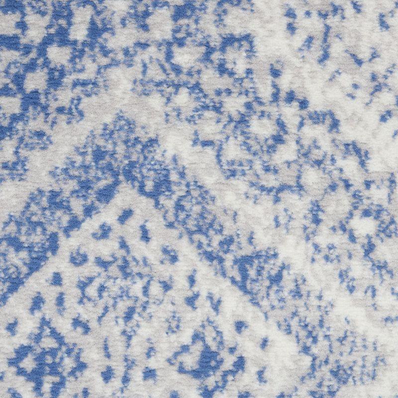 Nourison Whimsicle WHS17 Indoor only Area Rug - Ivory Blue 2' x 8'