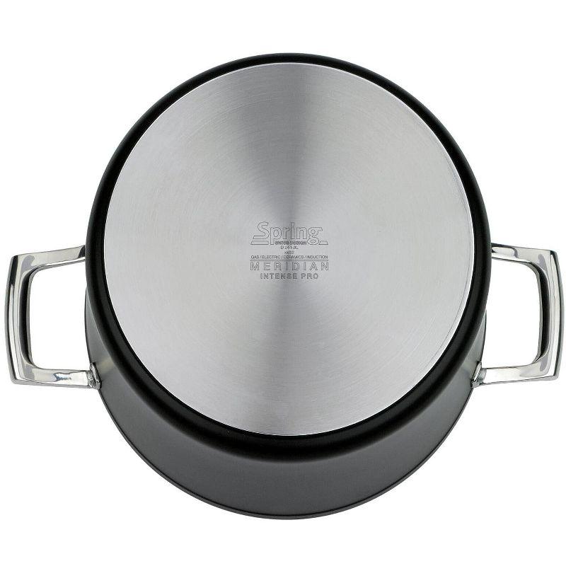 Spring "Meridian Intense Pro" Stockpot with Lid Black