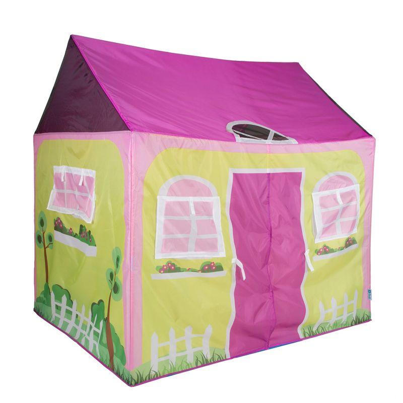 Pink and Yellow Cottage House Kids Play Tent 58" x 48"